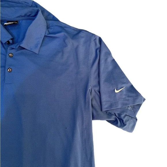 Set of 2 Nike Men's XXL Blue Golf Shirts - Picture 4 of 7